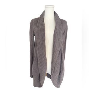 Barefoot Dreams Cozychic Lite Gray Open Drape Cardigan Size XS/S
